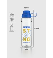 Renga Ege Just Live Desen 800 ml Tritan Matara 912069 Fuşya (Mavi)