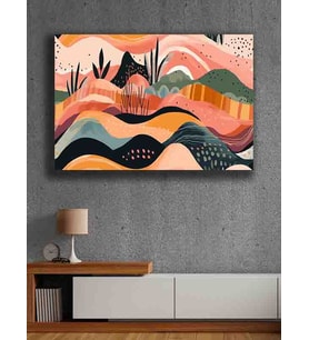 Koç stüdyo Modern tasarım kanvas tablo 50x70 (Çok Renkli)