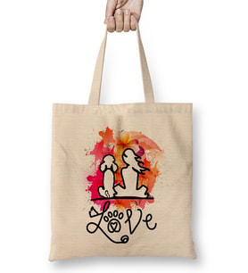 Poodle Mom 07 Bez Çanta Uzun Saplı
