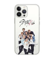 Iphone 12 Pro Uyumlu Stray Kids Tasarımlı Şeffaf Telefon Kılıfı
