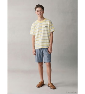 LCW Kids Mavi Beli Lastikli Erkek Çocuk Şort