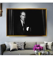 Altın Çerçeveli dekoratif tablo a1853 (Gold)