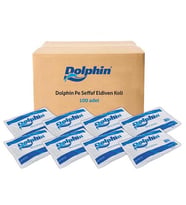 Dolphin PE İş Temizlik Tek Kullanımlık Şeffaf Eldiven / Büyük Boy / 100 Adetlik 100 Paket - Koli