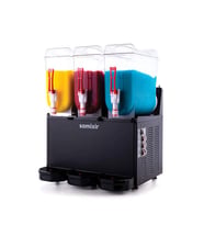 Samixir SLUSH36.B Slush Triple, Granita, Meyve Suyu Dispenseri, 12+12+12 L, Siyah