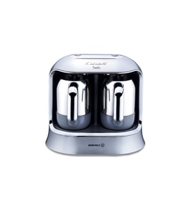 Korkmaz Kahvekolik Twin Inox/Krom Otomatik Türk Kahve Makinesi A861-06
