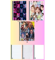 İtzyA4 defter 3 adet çizgili + kareli + çizgisiz büyük boy 21*29 cm süper set