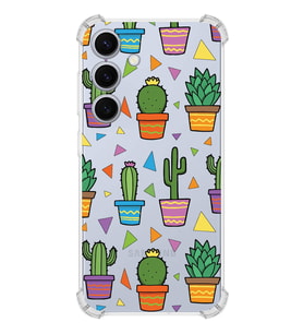 PrintiFy Samsung Galaxy S24 Uyumlu Water Color 4 Baskılı Şeffaf Köşe Korumalı Antişok Kılıf