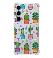 PrintiFy Samsung Galaxy S24 Uyumlu Water Color 4 Baskılı Şeffaf Köşe Korumalı Antişok Kılıf