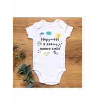 Happiness Organik Baskılı Çıtçıtlı Body