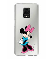 Xiaomi Redmi Note 9 Pro Uyumlu Kapak Minnie Mouse Tasarımlı Şeffaf Silikon Kılıf