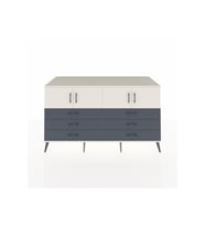 Kronos Konsol 2 Raflı 6 Çekmeceli 4 Kapaklı 176x59x99 Aytaşı-Aytaşı/Antrasit
