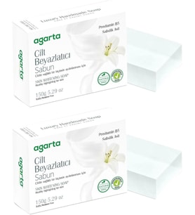 Agarta El Yapımı Doğal Sabun 150GR Cilt Beyazlatıcı (2 Li Set)