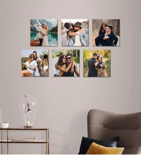 Kişiye Özel 6 Fotoğraflı Kare Mdf Tablo