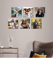 Kişiye Özel 6 Fotoğraflı Kare Mdf Tablo