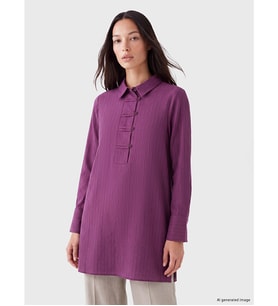 LCW EVERYDAY Mürdüm Regular Fit Kadın Gömlek Tunik