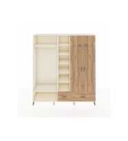 Hyperion Gardrop 12 Raflı 2 Çekmeceli 2 Askılı 220x44x243 Aytaşı-Çam/Çam
