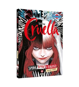 Dısney Manga Cruella Siyah Beyaz ve Kırmızı