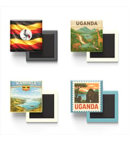 Buzdolap Magnetleri - Uganda Kampala - 4'lü Set Magneti