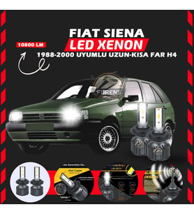 Fiat Tipo Uzun - Kısa FarUyumlu Şimşek Etkili Led Xenon Premium Series H4