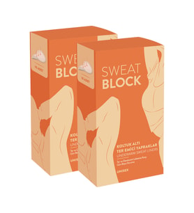 Sweat Block Koltuk Altı Ter Emici Yapraklar 2'li Set