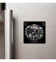 Carbon (Karbon) Elementi – Buzdolap Magneti – 9x9 cm