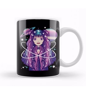 Galactic Anime Celestial Princess Manga Girl Goth Kupa Bardak Porselen