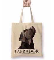 Labrador Black Pug Köpek Bez Çanta Uzun Saplı