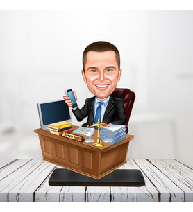 kişiye özel karikatür biblo müdür