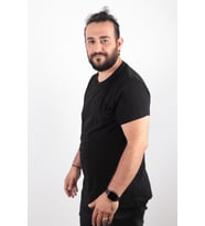 Büyük Beden Basic T-shirt %100 Pamuk Tişört
