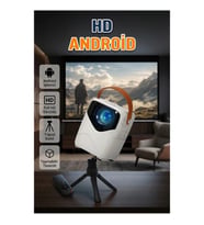Android İşletim Sistemli Portatif Projeksiyon – 1080P, 32 GB Hafıza, WiFi ve Bluetooth