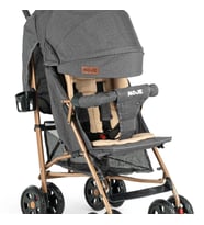 Moje Strong Baston Bebek Arabası Antrasit Gold (Standart)