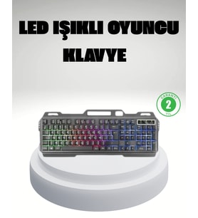 RGB Işıklı Oyuncu Klavye Mouse Seti - Türkçe Q, Ayarlanabilir DPI, Ergonomik ve Dayanıklı Tasarım