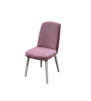 Sandalye 14607 GİYDİRME Kayın RETRO Ayak Babyface kumaş kayın ayak 4ad El Yapım (Pembe)