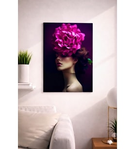 FLORAL WOMAN24  TASARIM MDF TABLO (27X18)
