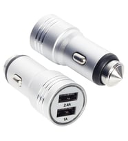 Powerway X-633 Çift Usb li 3.1 Amper Metal Çakmaklık Araç Şarj Cihazı Oto Çakmaklık Şarj Aleti Hızlı Şarj