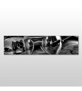 Gözlük Yansıma Kanvas Tablo 210x70cm (Karışık)