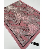 QASHKA Saten İpek Şal Etro Desen LBT0105