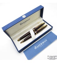 Waterman Carene Marine Amber GT Dolma Kalem + Tükenmez Kalem  İsme Özel Kalem  Hediye Kalem