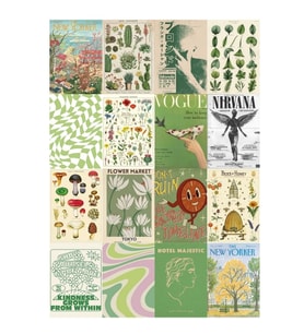 Orora Greenish Poster Duvar Kağıdı Seti-16lı-230g-A5