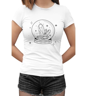 Moon Sphere Beyaz Kadın Tshirt
