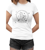Moon Sphere Beyaz Kadın Tshirt