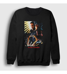 Presmono Unisex Siyah Cover Blade Runner Sweatshirt 437948tt