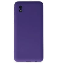 Galaxy A01 Core Kılıf Nano içi Kadife Silikon - Mor
