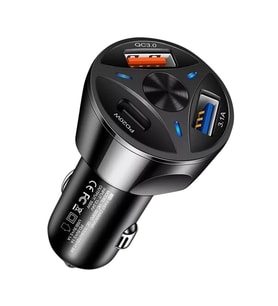 Polygold PG-88 55W Hızlı Araç Şarj Cihazı -Çift Çıkışlı Type-C ve USB