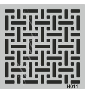 H011 Stencil Boyama Şablonu 25x25 cm. 