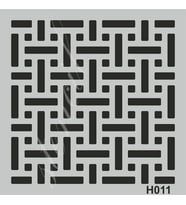 H011 Stencil Boyama Şablonu 25x25 cm. 