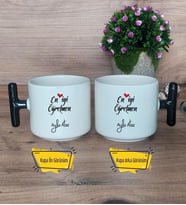 Öğretmene Hediye Kupa Bardak T Siyah Kulplu Öğretmenler Günü Hediyesi