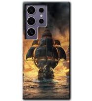 Galaxy S24 Ultra Kılıf HD Desen Baskılı Kılıf - Siyah İnci