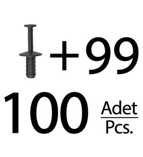 Opel, BMW, Mercedes için Tampon Klipsi- 100'lü