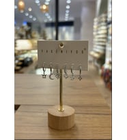 Yakemiyou Silver Fiyonk Konsept Altılı Küpe